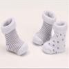 BRUBAKER 3 Pairs of Baby Socks Girls Boys 0-12 Months - Stripes and Triangles view 2