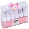 BRUBAKER 3 Pairs of Baby Socks Girls Boys 0-12 Months - Stripes and Triangles view 3