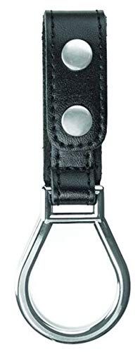 Air-Tek D-Cell Flashlight Holder - Metal Ring - Nickel Snaps - Plain Finish