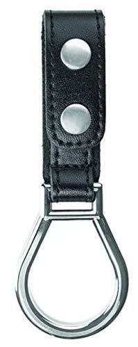 Air-Tek D-Cell Flashlight Holder - Metal Ring - Nickel Snaps - Plain Finish