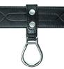 Air-Tek D-Cell Flashlight Holder - Metal Ring - Nickel Snaps - Plain Finish view 2