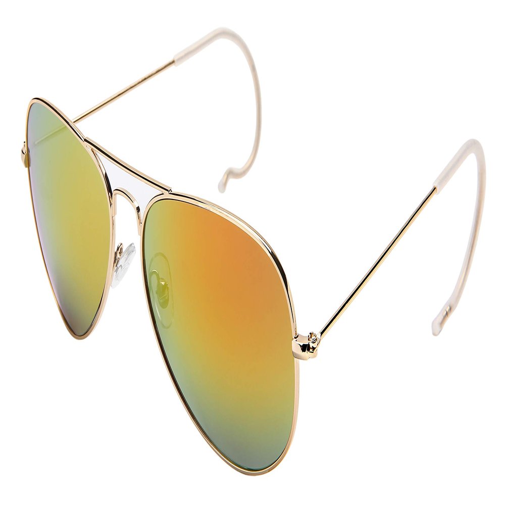 Edge I-Wear Flat Top Aviator Sunglasses for Men Women Pilot Sunglass Mirror Lens 5151-REV-2(G.rrev)