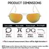 Edge I-Wear Flat Top Aviator Sunglasses for Men Women Pilot Sunglass Mirror Lens 5151-REV-2(G.rrev) view 3