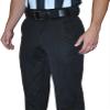 Smitty | FBS-179 | 4-Way Stretch Solid Black Lacrosse Pants | Referee's Choice (32) view 1