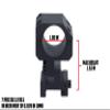 Monstrum Adjustable Height Picatinny Pair of Scope Rings | 1 inch Diameter view 2