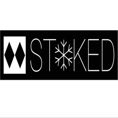Endless Adventure Stoked Ski Trail Signs - Double Black Diamond - 1 Box of 32 Signs