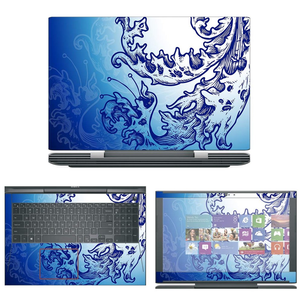Decalrus - Protective Decal Skin Sticker for Dell G5 G5587 (15.6" Screen) case Cover wrap DEg5587-176