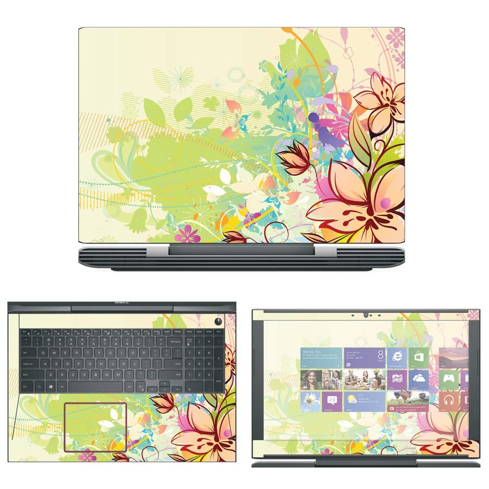 Decalrus - Protective Decal Floral Skin Sticker for Dell G5 G5587 (15.6" Screen) case Cover wrap DEg5587-36