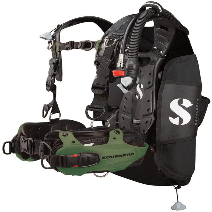 Hydros Pro Men's BCD w/BPI, Olive Green, Small
