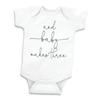 Bump and Beyond Designs Baby-Boys Announcement Gift Leotard for Family Newborn Baby Gift White, 3-6 Months view 1
