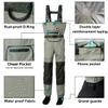 8 Fans Fly Fishing Waders Breathable Waterproof Stocking Foot Chest Waders for Men and Women 3X-Large view 3