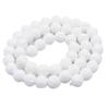 6 8 10 12mm Flower Carved Lotus White Tridacna Shell Round Jewelry Loose Gemstone Beads Strand 15" Natural Stone for Necklace Bracelet DIY Design view 1