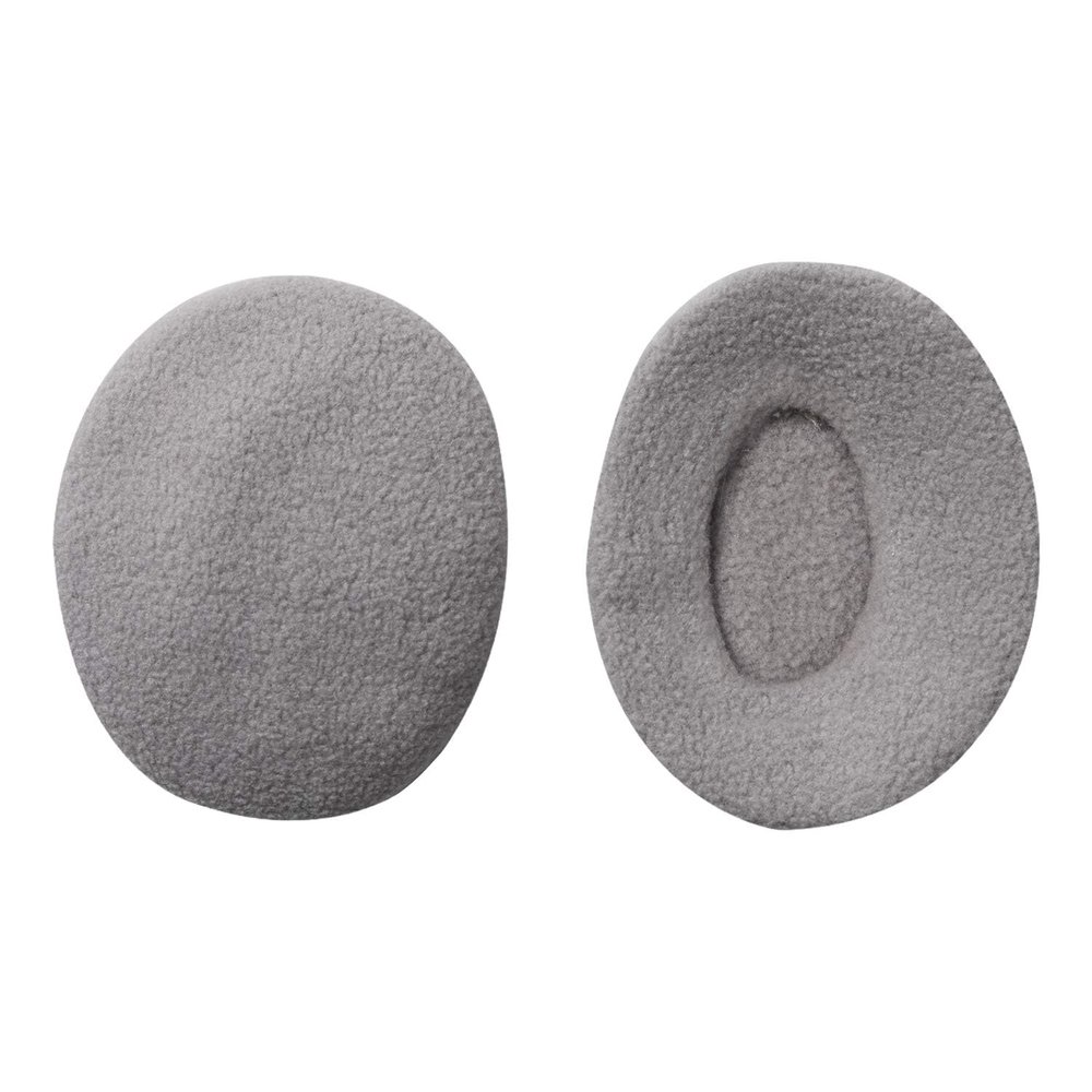 Aurya Bandless Ear Warmers, Soft Fleece Earmuffs for Men, Women and Kids, Compact Thermal Ear Covers for Winter Outdoor Activities, 3 Sizes(Grey)