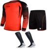 KELME Soccer Goalie Jersey Padded Uniform Kit - Goalkeeper Jersey, Shorts & Socks - Mens Football Padded Shirt - Kids and Adult Sizes (Orange, Kids 12) view 1