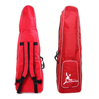 LEONARK Fencing Bag for Epee Saber and Foil - Portable Backpack for Fencing Sword Suit and Mask - Storage Bag for Both Adult and Child Fencers (Red A)
