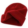 Connectyle Classic Men's Warm Winter Hats Acrylic Knit Cuff Beanie Cap Daily Beanie Hat (Dark Red) view 4