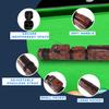 GSE Games & Sports Expert 2x2 Deluxe Hard Billiard Pool Cue Stick Carrying Case, Billiard Cue Case, Billiards Accessories (Square - Brown) view 2