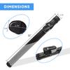 GSE Games & Sports Expert Billiard Cue Cases, 1x1 Deluxe Hard Billiard Pool Cue Stick Carrying Case, Pool Billiards Accessories (Black/Grey) view 4