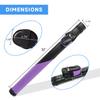 GSE Games & Sports Expert Billiard Cue Cases, 1x1 Deluxe Hard Billiard Pool Cue Stick Carrying Case, Pool Billiards Accessories (Black/Purple) view 4