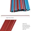 ZSHJGJR 30" Archery Hunting Arrow Shaft Aluminum Arrow Spine 500 for DIY Hunting Arrows Bare Raw Shaft Recurve Bow Compound Bow 12 Pack (Red) view 4