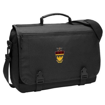 Greekgear Theta Tau Messenger Briefcase Black