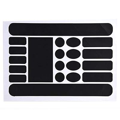 Dilwe Frame Stickers Set, Chain Protective Chain Stay Frame Protector for Most Mountain Road Bikes(Black)