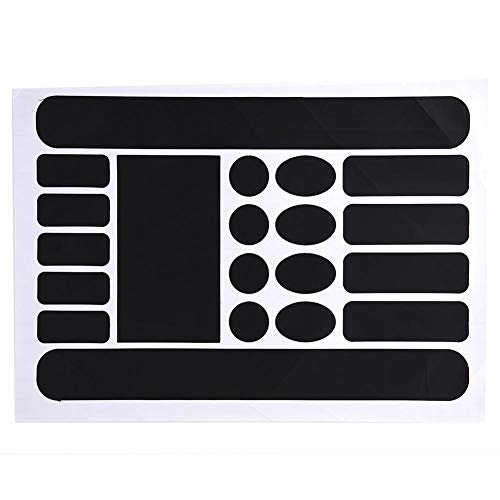 Dilwe Frame Stickers Set, Chain Protective Chain Stay Frame Protector for Most Mountain Road Bikes(Black)