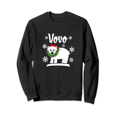 Vovo Polar Bear Sweatshirt Matching Family Christmas Shirts