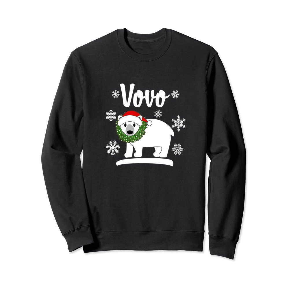 Vovo Polar Bear Sweatshirt Matching Family Christmas Shirts