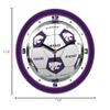 SunTime Kansas State Wildcats Soccer Wall Clock view 3