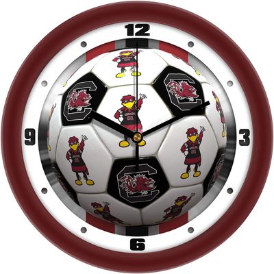 SunTime South Carolina Gamecocks Soccer Wall Clock