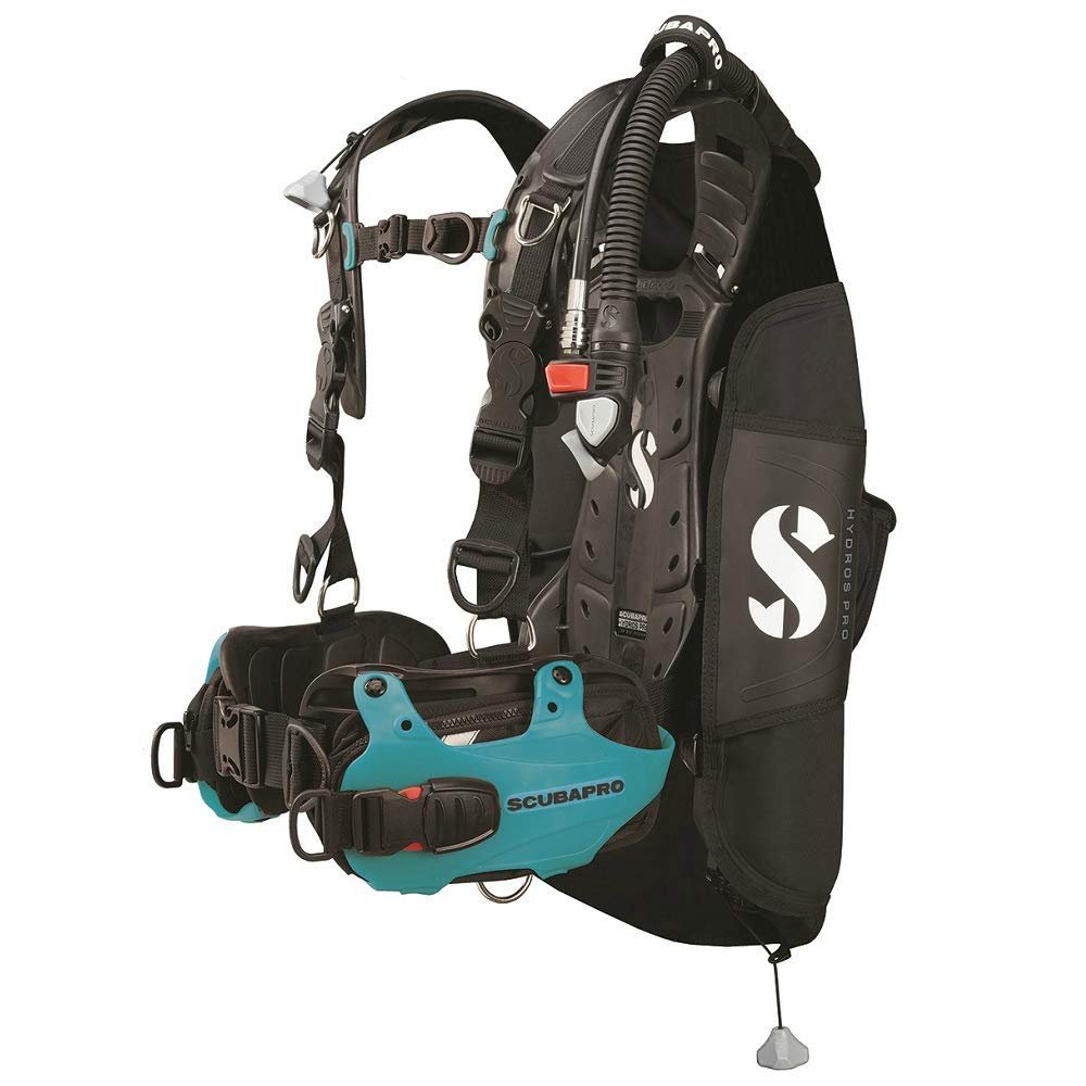 SCUBAPRO Hydros Pro Women's BCD w/BPI, Turquoise, L