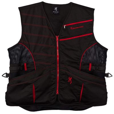 Browning, Ace Shooting Vest, Black/Red, Large