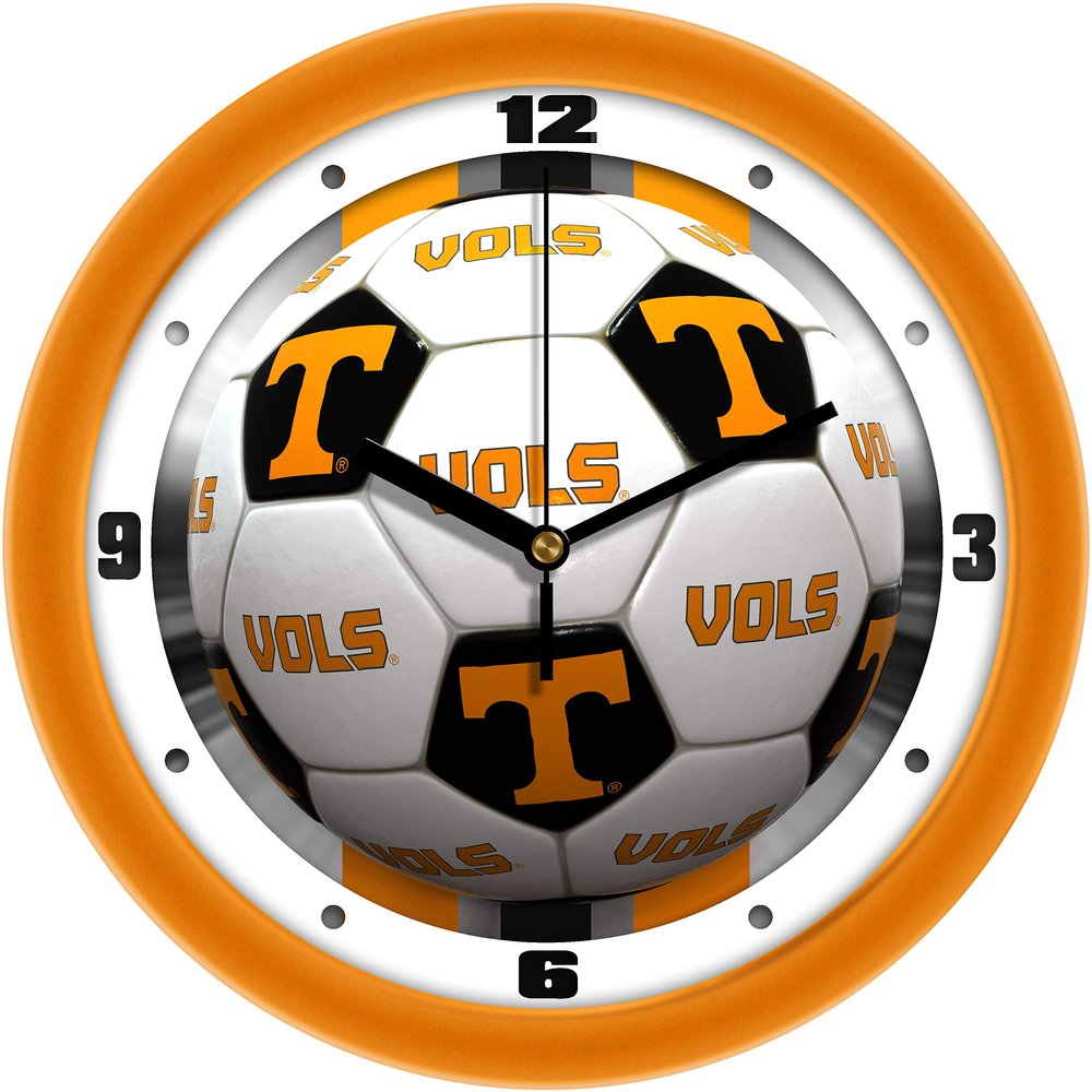 SunTime Tennessee Volunteers Soccer Wall Clock
