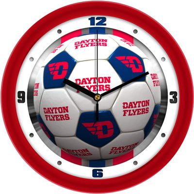 SunTime Dayton Flyers Soccer Wall Clock