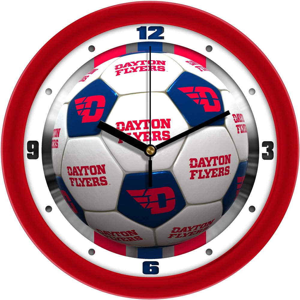 SunTime Dayton Flyers Soccer Wall Clock