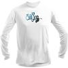Sea Fear Men's 50+ UPF Long Sleeve Rash Guard Scuba Diving, Snorkeling, Stingray Blue (3XL) view 2