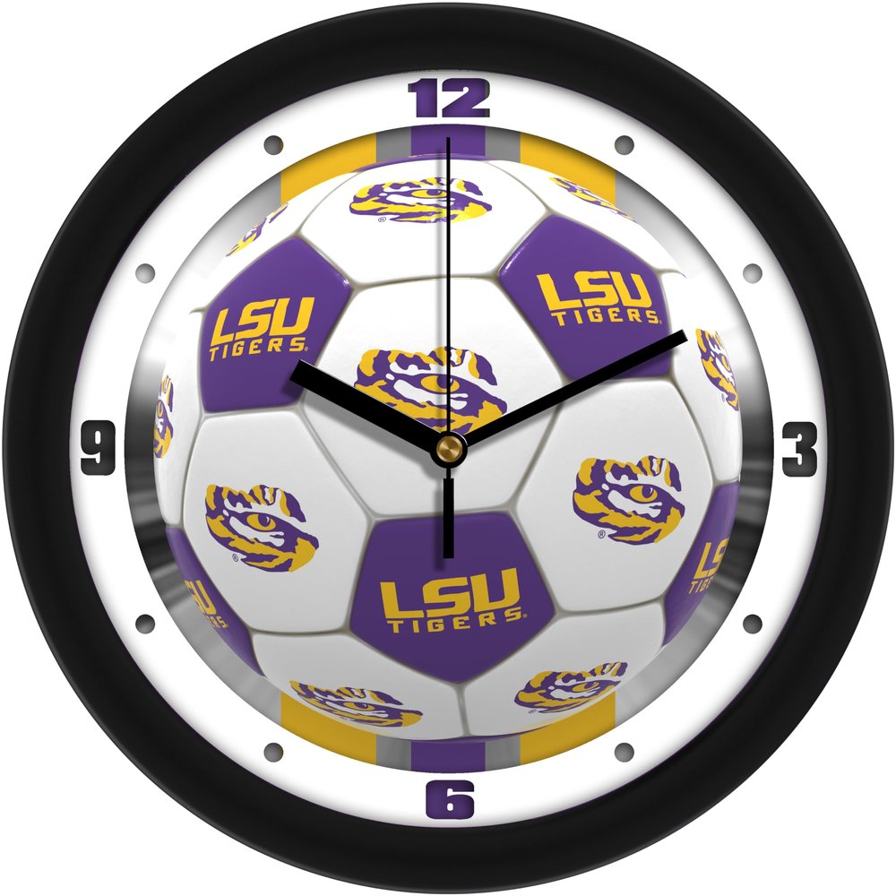 SunTime LSU Tigers Soccer Wall Clock