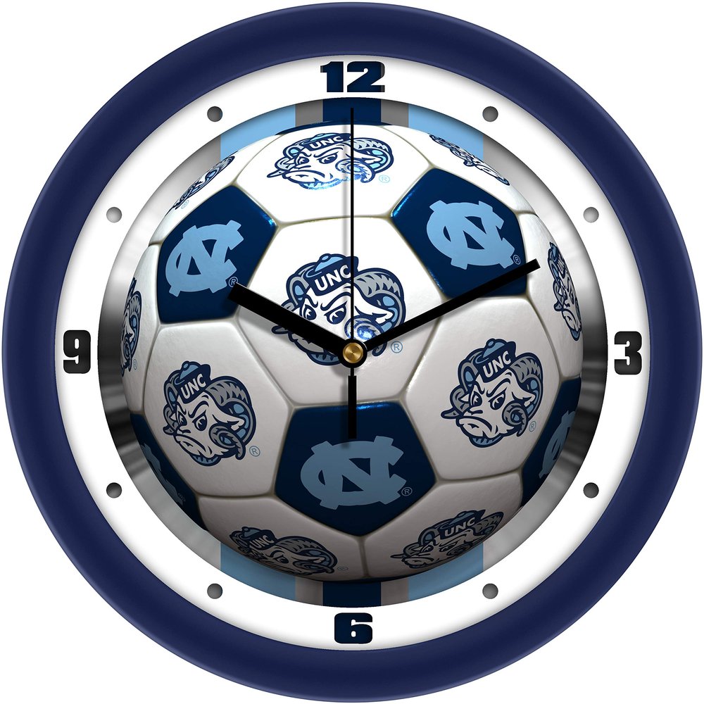 SunTime North Carolina - University of Soccer Wall Clock