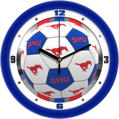 SunTime Southern Methodist University Mustangs Soccer Wall Clock