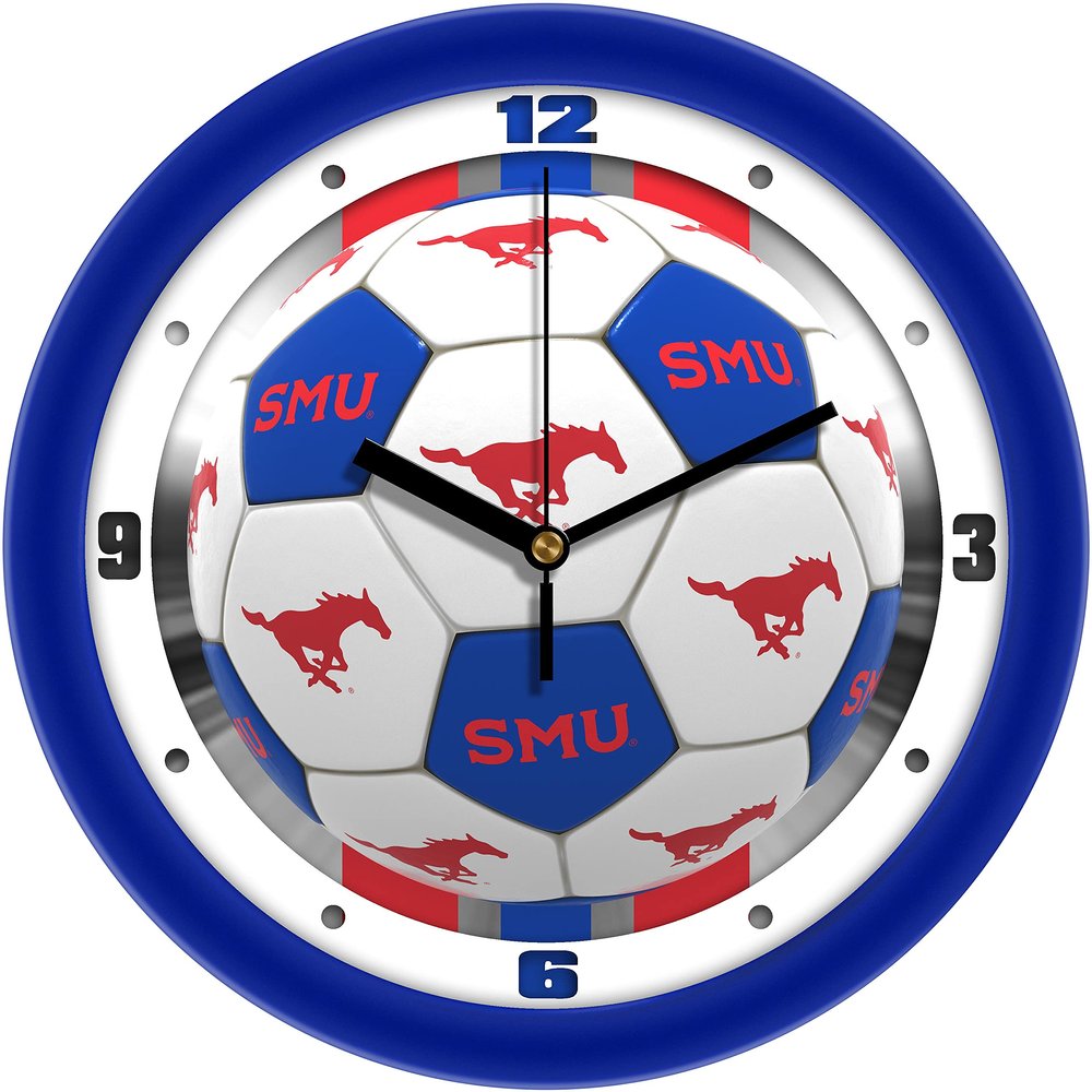 SunTime Southern Methodist University Mustangs Soccer Wall Clock