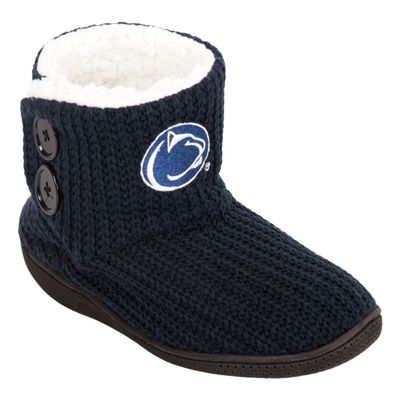 FOCO NCAA Penn State Nittany Lions Womens Knit 2 Button BootKnit 2 Button Boot, Team Color, Small / 5-6