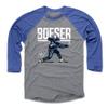 500 LEVEL Brock Boeser Tee Shirt (Baseball Tee, XXX-Large, Royal/Heather Gray) - Vancouver Raglan Tee - Brock Boeser Hyper W WHT view 1