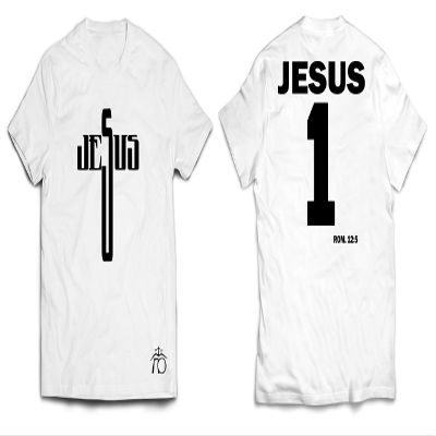 GLORYBETEES Mens/Womens Jesus Cross Tshirt (Small)