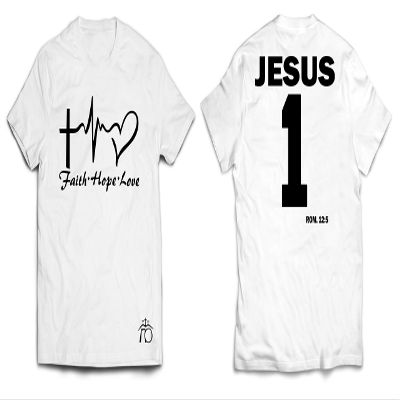 GLORYBETEES Mens/Womens Jesus Tshirt Hebrew YAHWEY (Large)