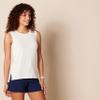 Amazon Essentials Women's Soft Cotton Relaxed-Fit Yoga Tank Top (Available in Plus Size), White, Large view 3