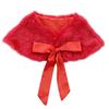 YOOJIA Girls Wrap Shawl Faux Fur Bolero Shrug Shoulder Cape Princess Bridesmaid Wedding Stole Shrug Cardigan Sweaters Red One Size view 1