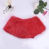 YOOJIA Girls Wrap Shawl Faux Fur Bolero Shrug Shoulder Cape Princess Bridesmaid Wedding Stole Shrug Cardigan Sweaters Red One Size view 4