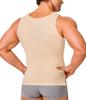 Gotoly Men Compression Shirt Shapewear Slimming Body Shaper Vest Undershirt Tummy Control Tank Top (Beige, 4X-Large) view 2