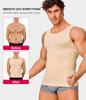 Gotoly Men Compression Shirt Shapewear Slimming Body Shaper Vest Undershirt Tummy Control Tank Top (Beige, 4X-Large) view 3